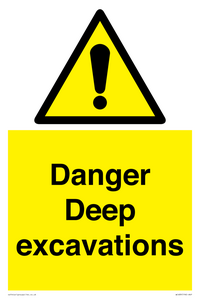 Danger Deep excavations